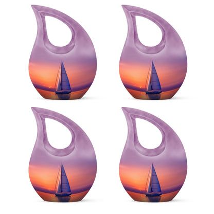 Personalized Galaxy Cremation Urn for Human Ashes - 10-inch, 200 cu in - Yatskia
