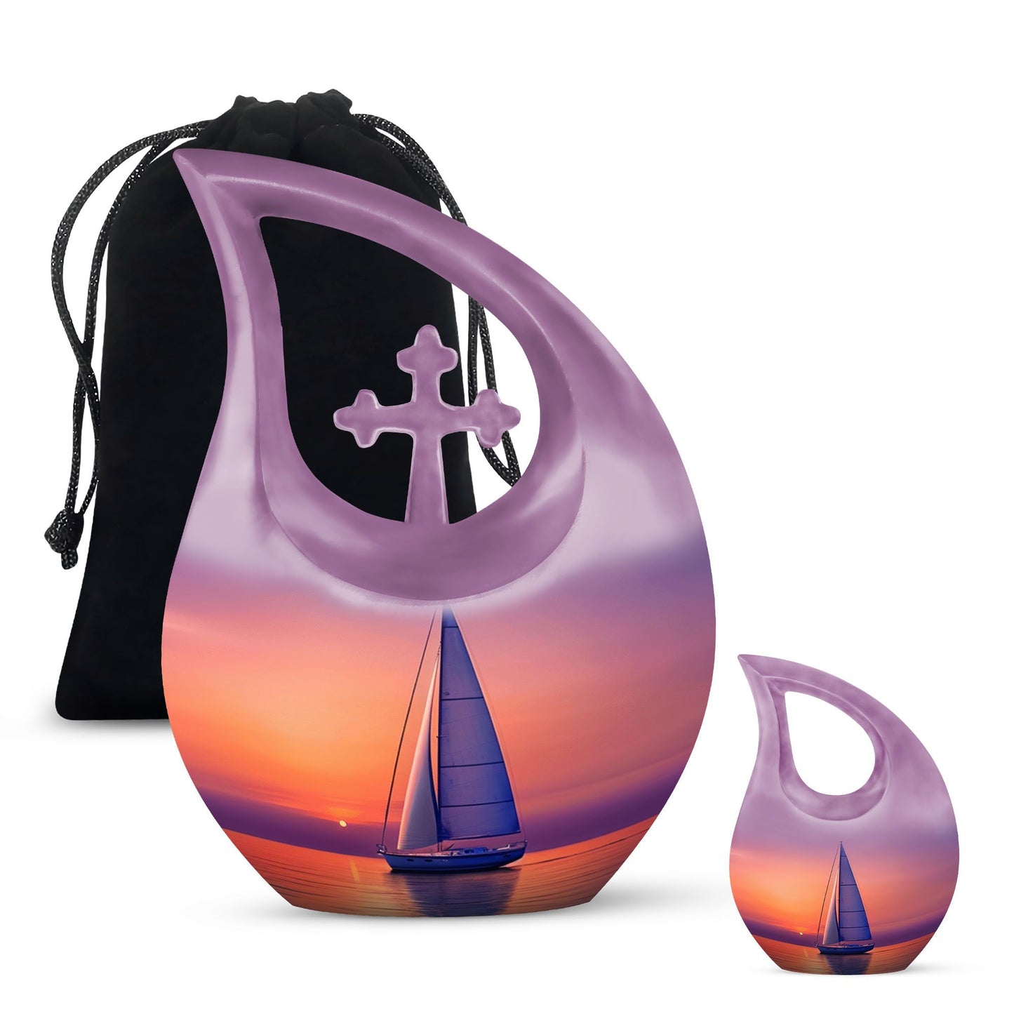 Personalized Galaxy Cremation Urn for Human Ashes - 10-inch, 200 cu in - Yatskia
