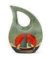 Sail Boat Burial Urn - Mini Keepsake Urns For Human Ashes For Adult