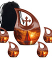 10-inch Sail Boat Urn with Cross Drop design,