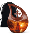 Sail Boat Memorial Urn - Small Keepsake Urns For Human Ashes