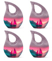 Sail Boat Keepsake Urns - Cremation Urns For Human Ashes For Adult
