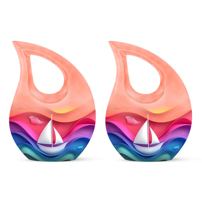 Sail Boat Theme 3 Inch Keepsake Pack of 2