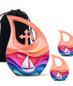 Sail Boat Memorial Urn  - Colorful Burial Urns Urn For Ashes For Mom & Dad