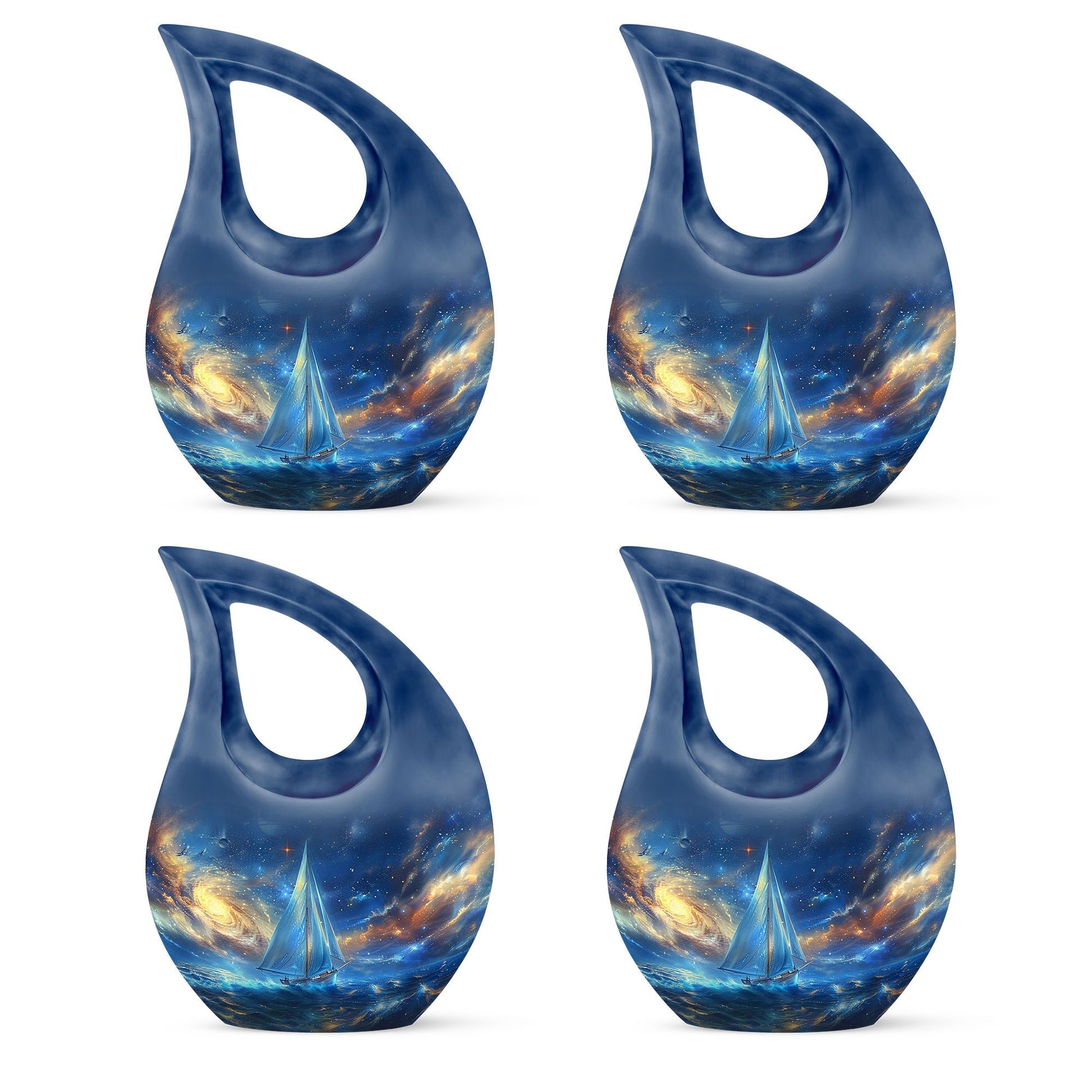 Sail Boat Memorial Urn - Cremation Urns For Human Ashes For Adult