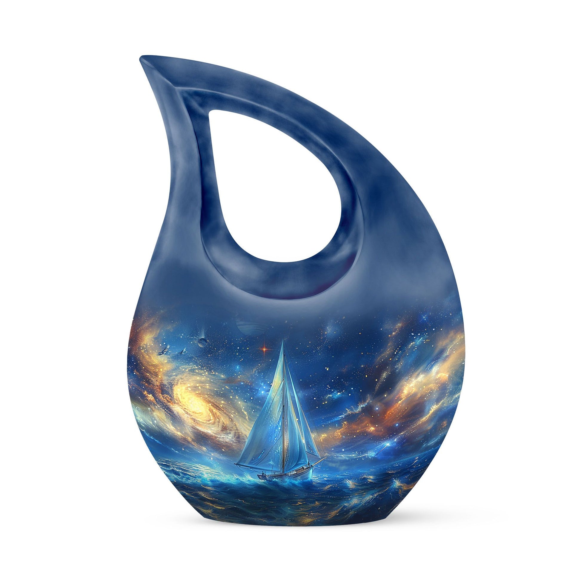 Sail Boat Memorial Urn - Cremation Urns For Human Ashes For Adult