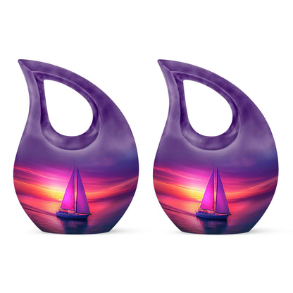 Sail Boat Theme 3 Inch Keepsake Pack of 2