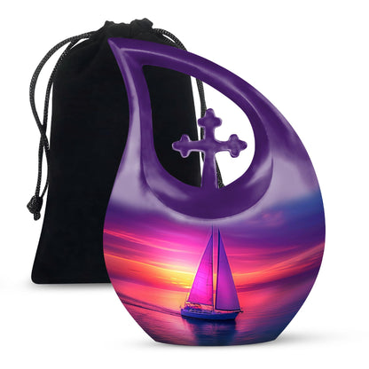 10-inch Sail Boat Urn,
