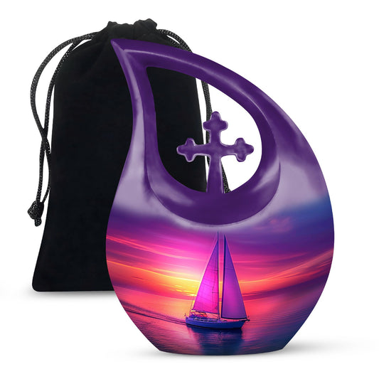 10-inch Sail Boat Urn,