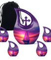 Sail Boat Memorial Urn - Purple Burial Urns For Adult Human Ashes