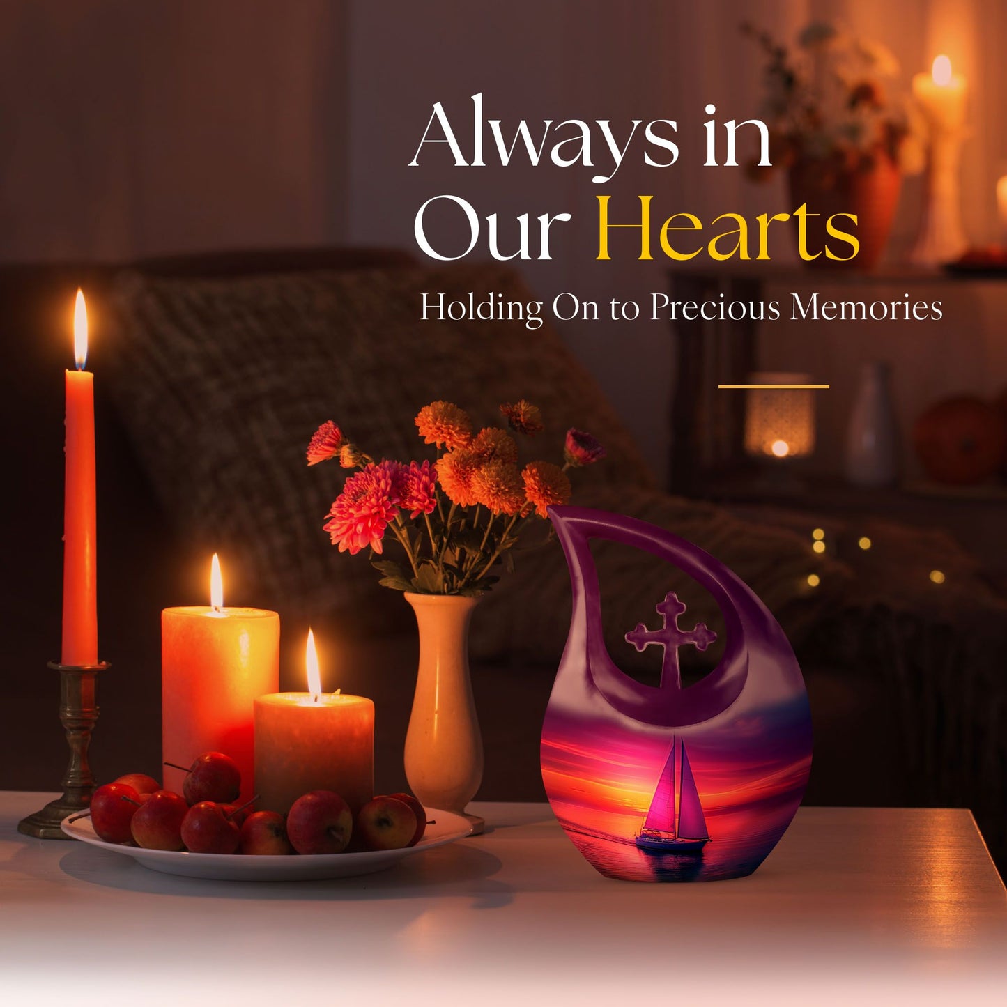 10-inch Sail Boat Urn,
