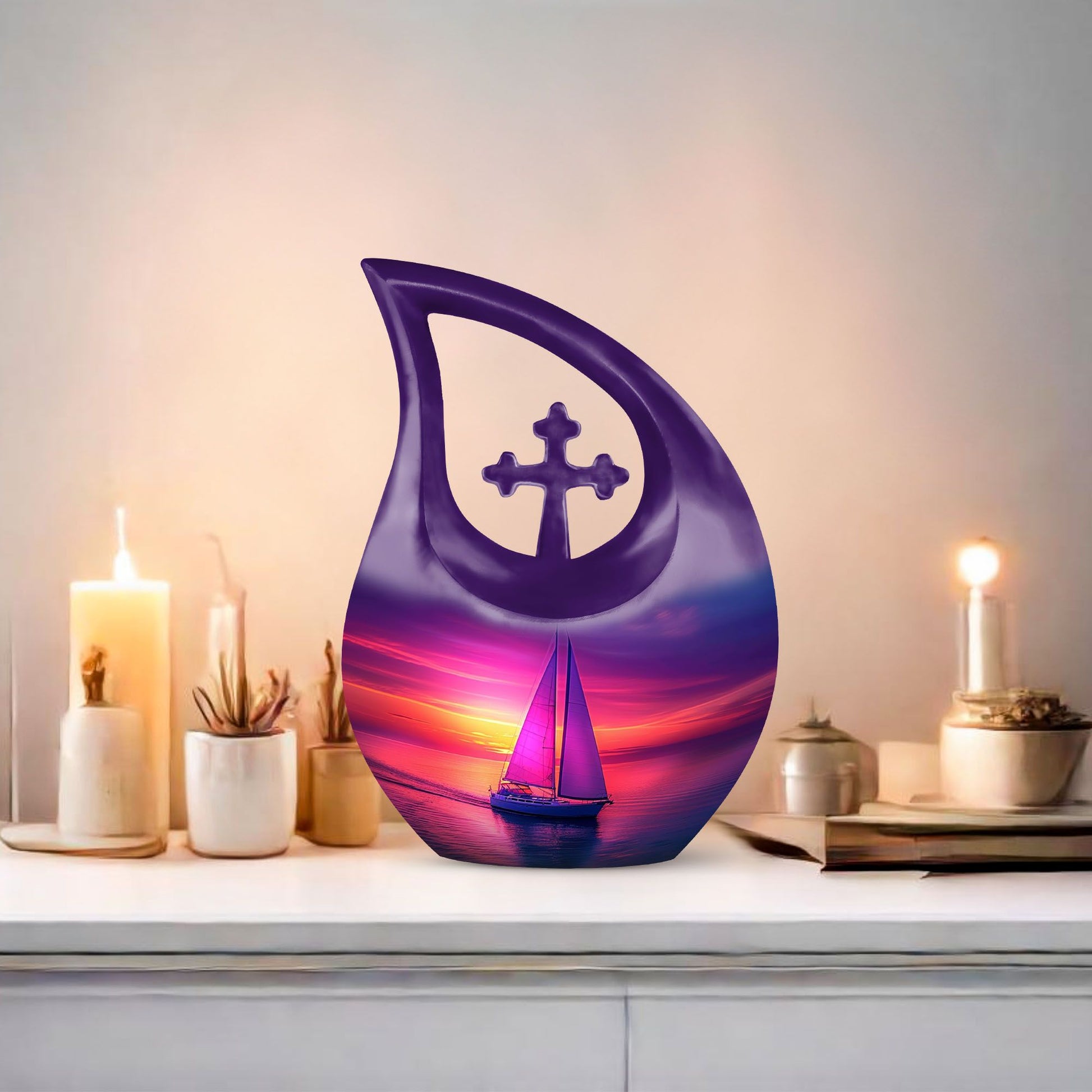 10-inch Sail Boat Urn,