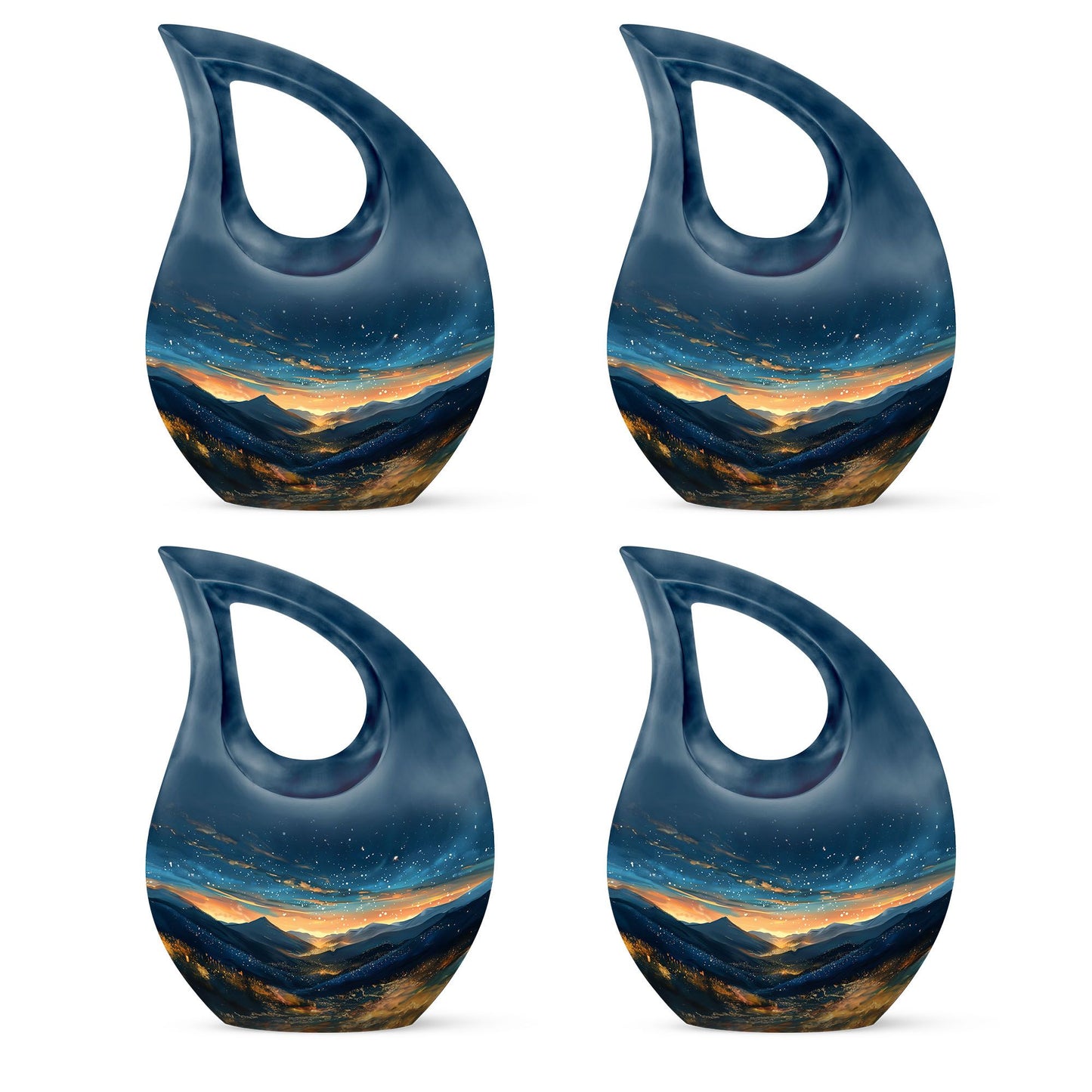 Starry Night Theme 3 Inch Keepsake Pack of 4