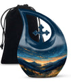 Affordable 10-inch Starry Night Urn with Cross Drop design