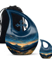 Starry Night Cremation Urn - Sunset Memorial Urn for Mom or Dad