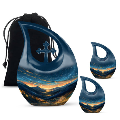 Personalized Sunset Cremation Urn for Mom - 10-inch, 200 cu in - Yatskia