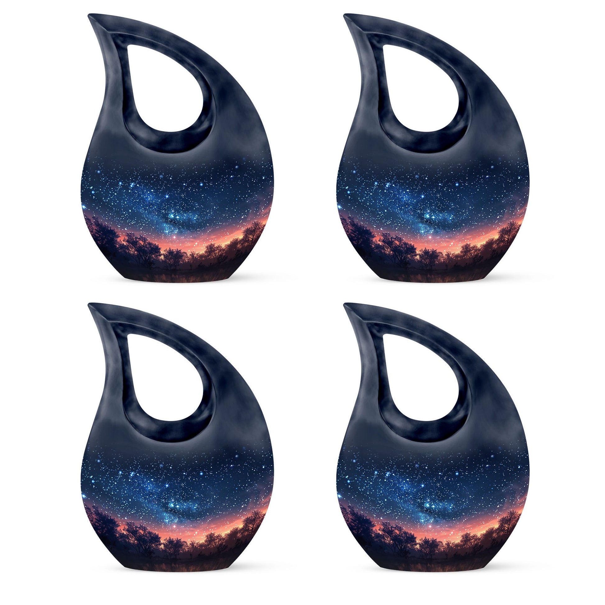 Starry Night Theme 3 Inch Keepsake Pack of 4