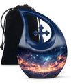 10 Inch Starry Night Urn with Cross Drop Design, 