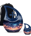 10 Inch Starry Night Urn with Cross Drop Design, 