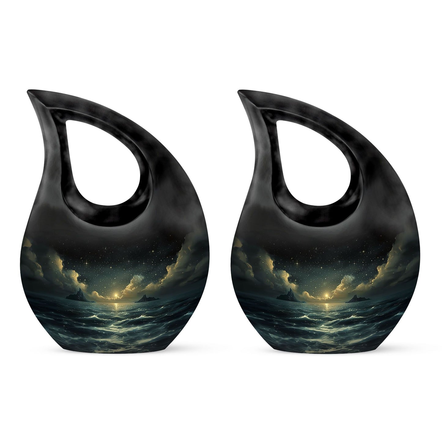 Personalized Galaxy Cremation Urn for Adult - 10-inch, 200 cu in - Yatskia
