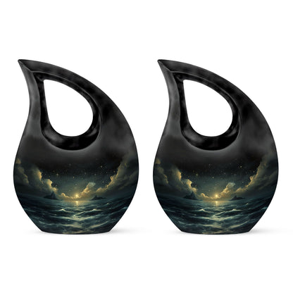 Personalized Galaxy Cremation Urn for Adult - 10-inch, 200 cu in - Yatskia