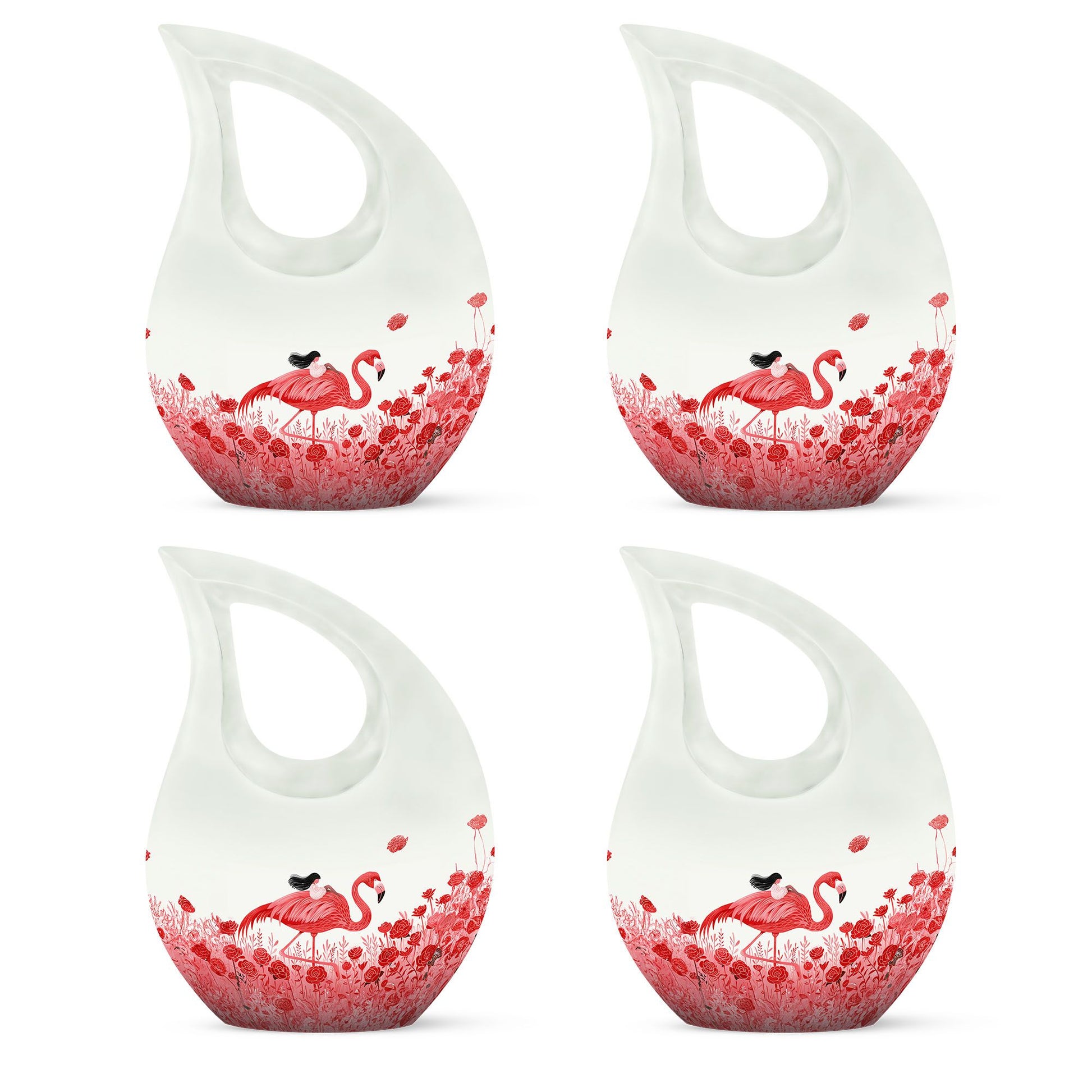 Flamingo Funeral Urns - Artistic Large Cremation Urns For Human Ashes