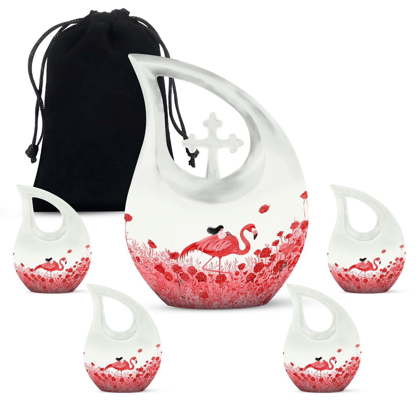 10-inch Flamingo theme Cross Drop design 