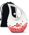 Red Flamingo Urn - Keepsake Urns For Human Ashes For Men & Women