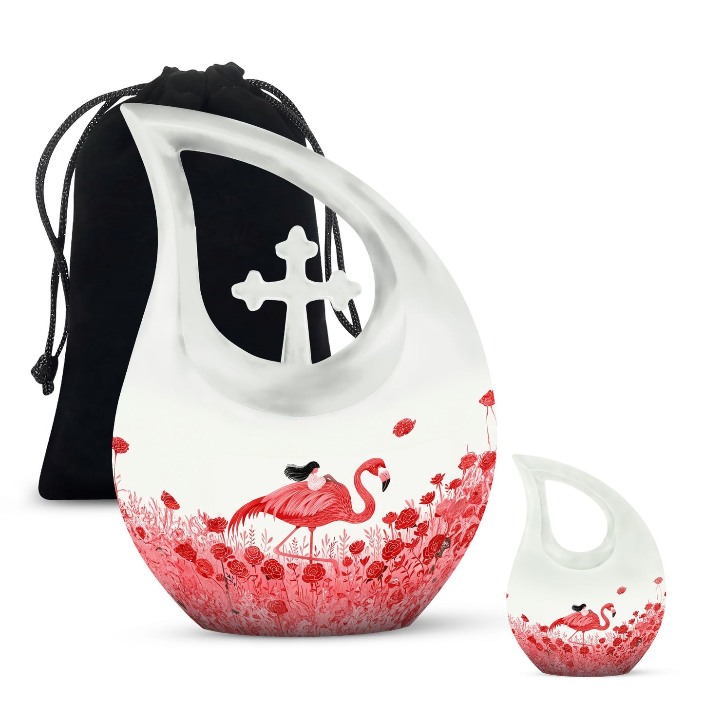 10-inch Flamingo theme Cross Drop design 