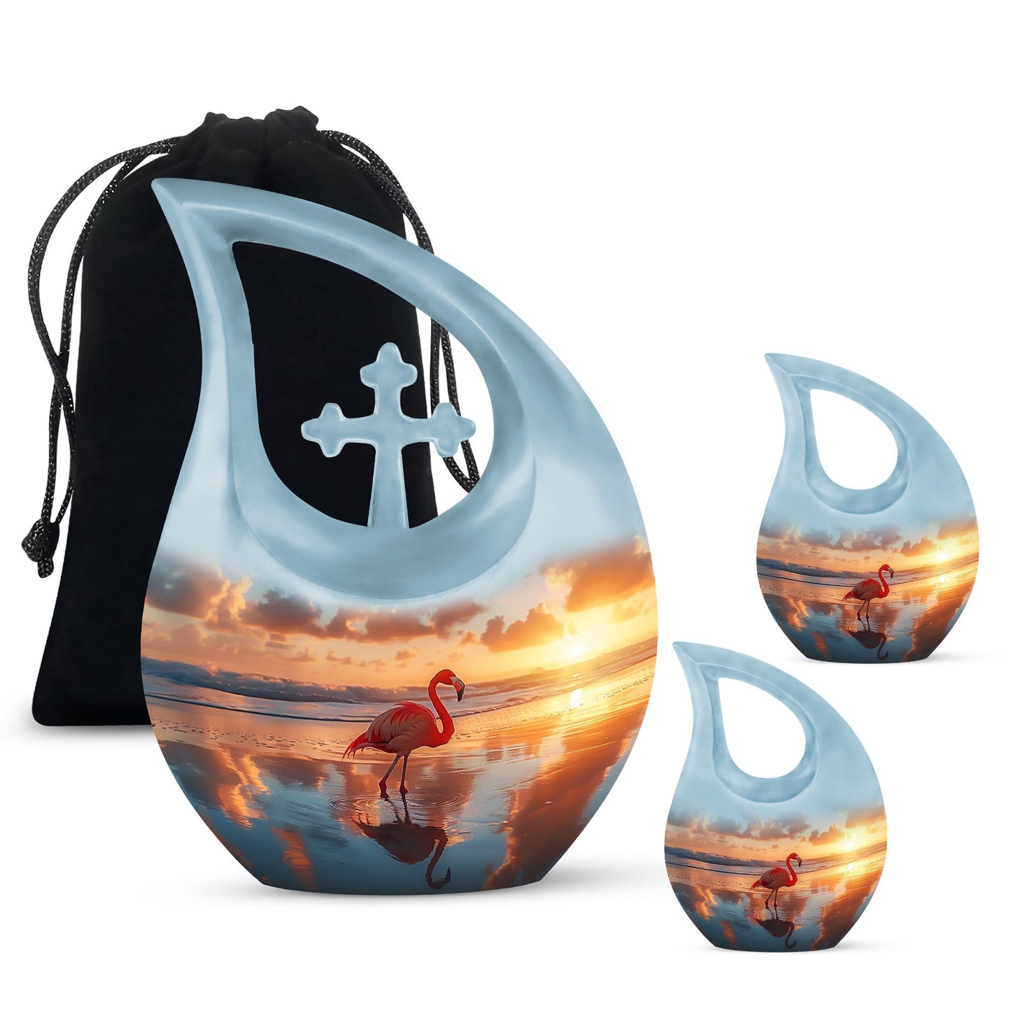 Personalized Bird Cremation Urn for Mom - 10-inch, 200 cu in - Yatskia