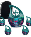 Flamingo Cremation Urn - Green Small Urns For Human Ashes For men & Women