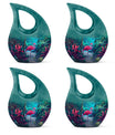 10-inch Flamingo themed Cross Drop urn, 