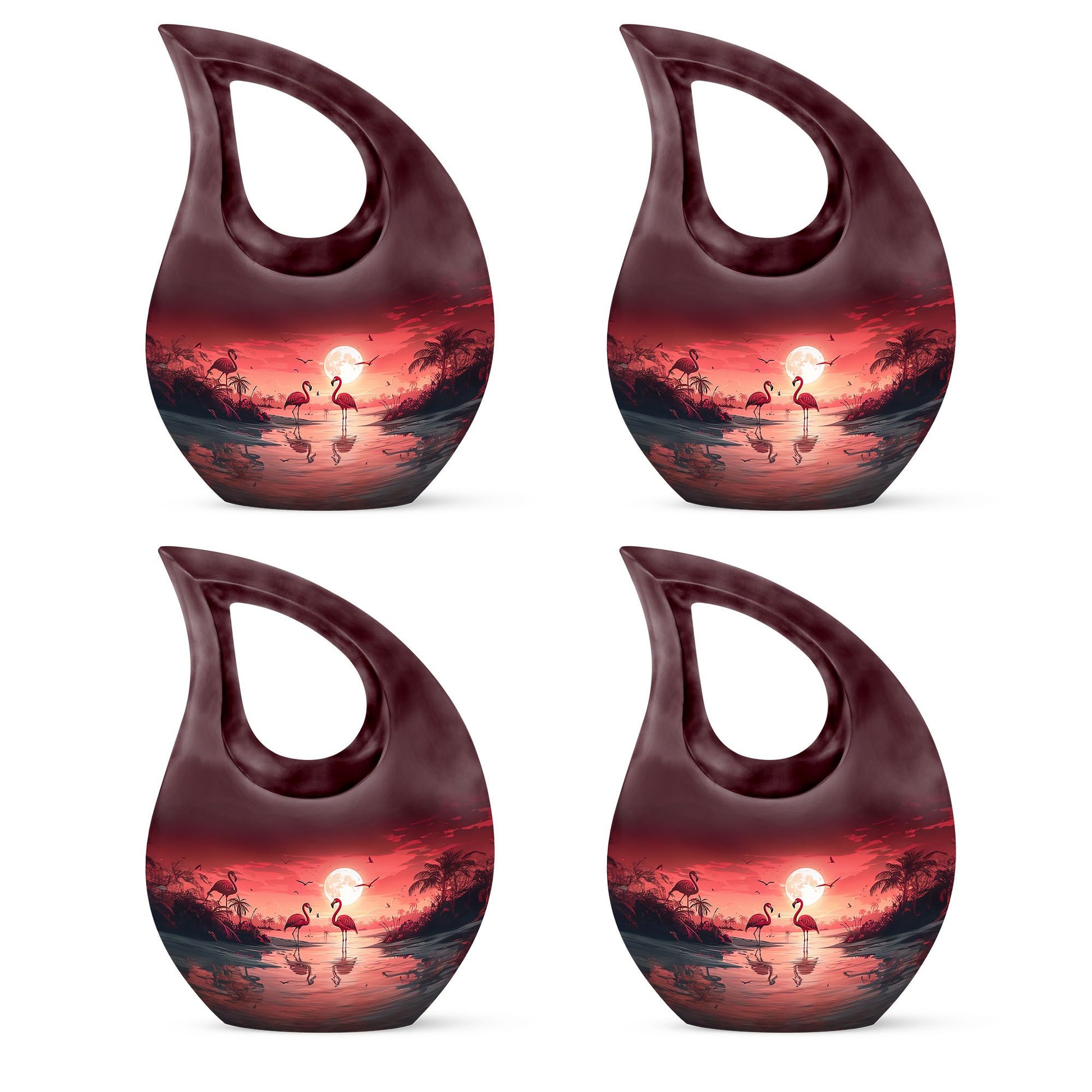 Flamingo Theme 3 Inch Keepsake Pack of 4