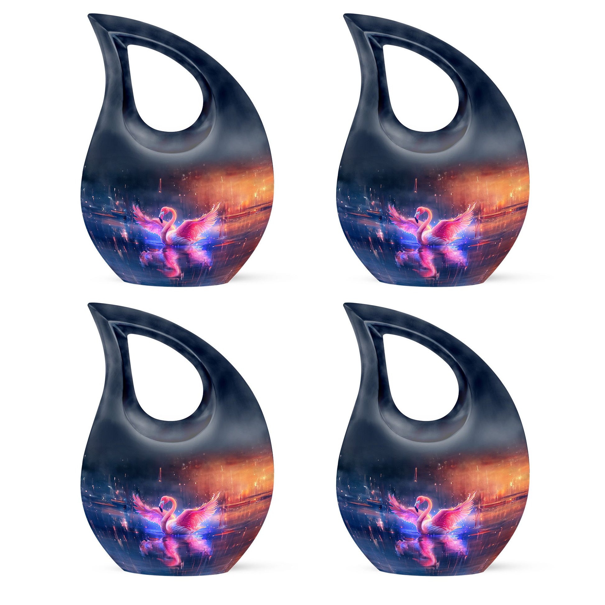 Flamingo Theme 3 Inch Keepsake Pack of 4