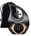 Custom 10-inch Lion Urn with Cross Drop design,