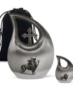 Lion Memorial Urn - Handcrafted Human Cremation Urns For Adult