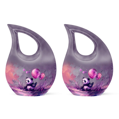 Medium-sized Panda Urn with Cross Drop design