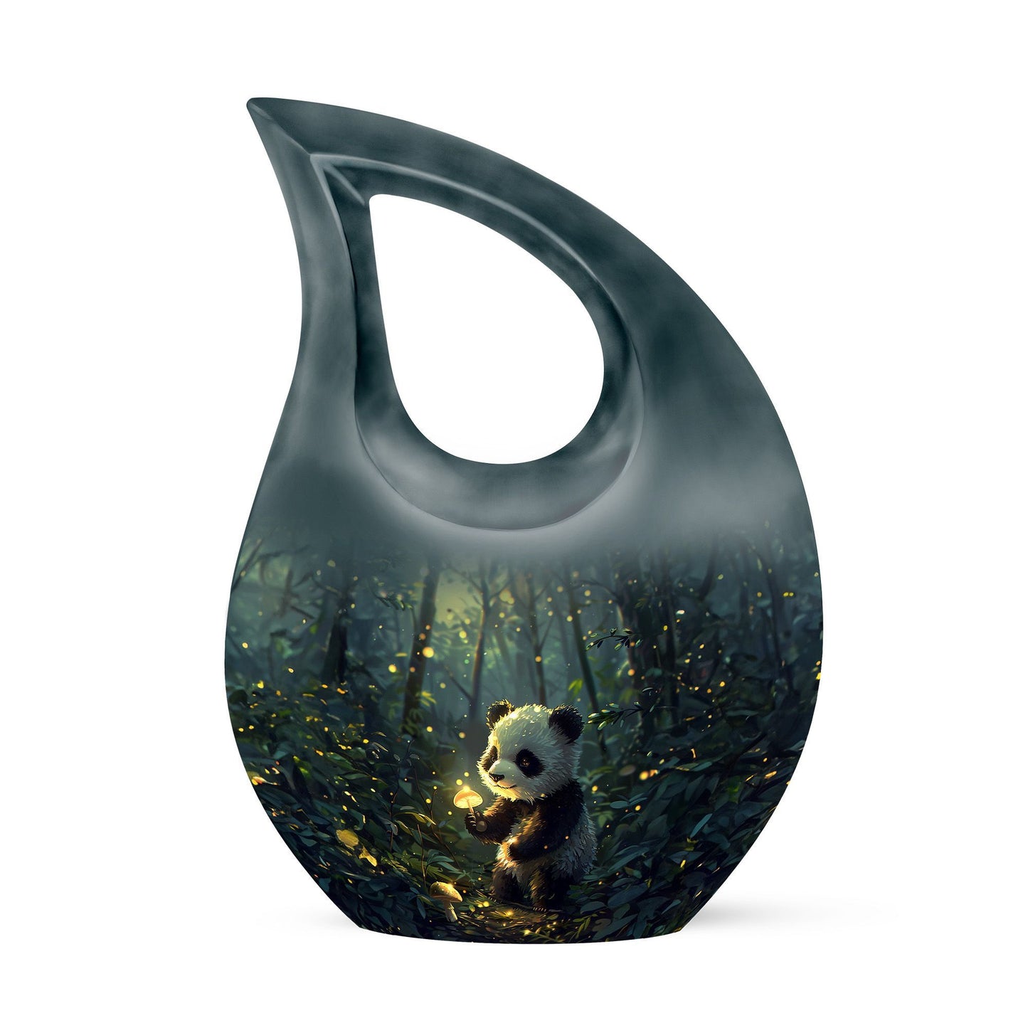 10-inch Panda-themed Memorial Urn