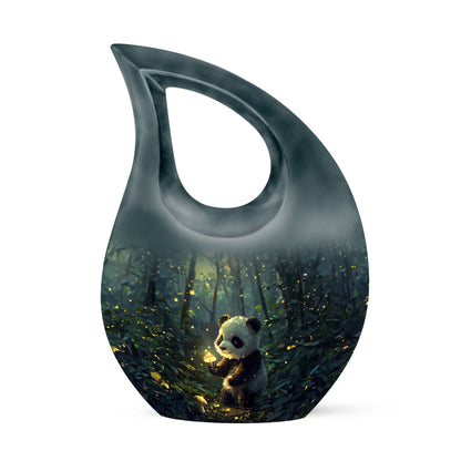 10-inch Panda-themed Memorial Urn