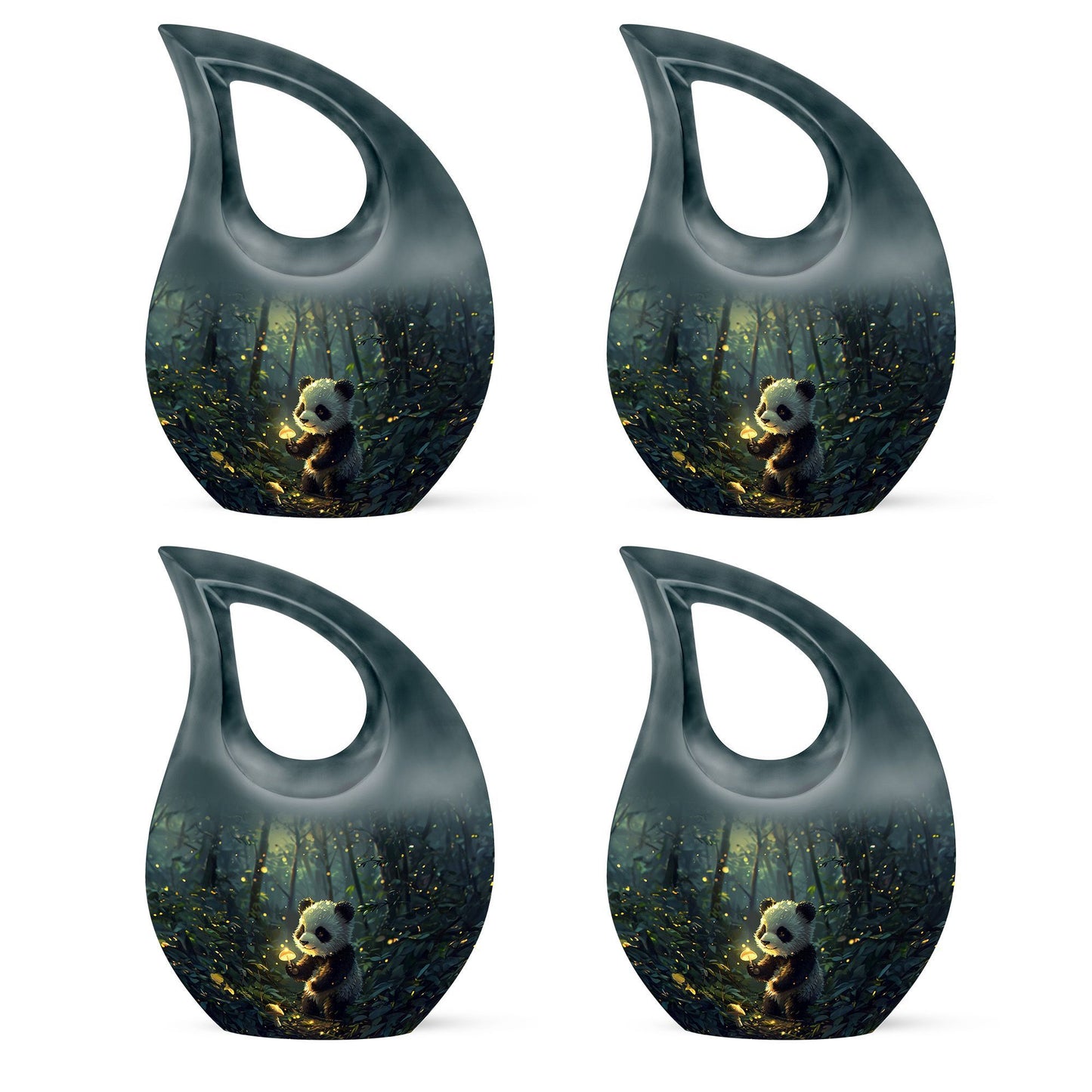 10-inch Panda-themed Memorial Urn