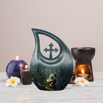 10-inch Panda-themed Memorial Urn