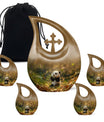 Medium-sized Panda Urn with Cross Drop design, 