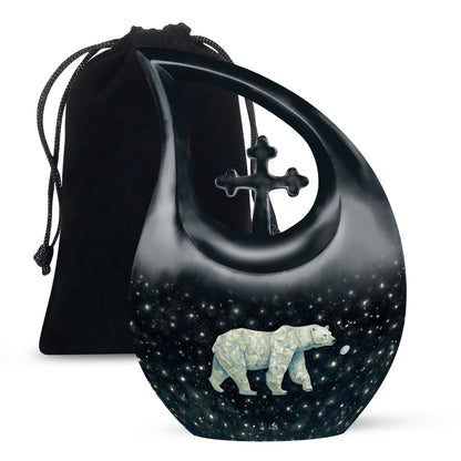 10 inch Polar Bear Urn