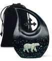 Polar Bear Theme Large Urn 10 Inch