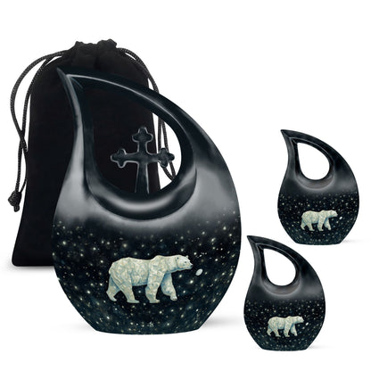 10 inch Polar Bear Urn