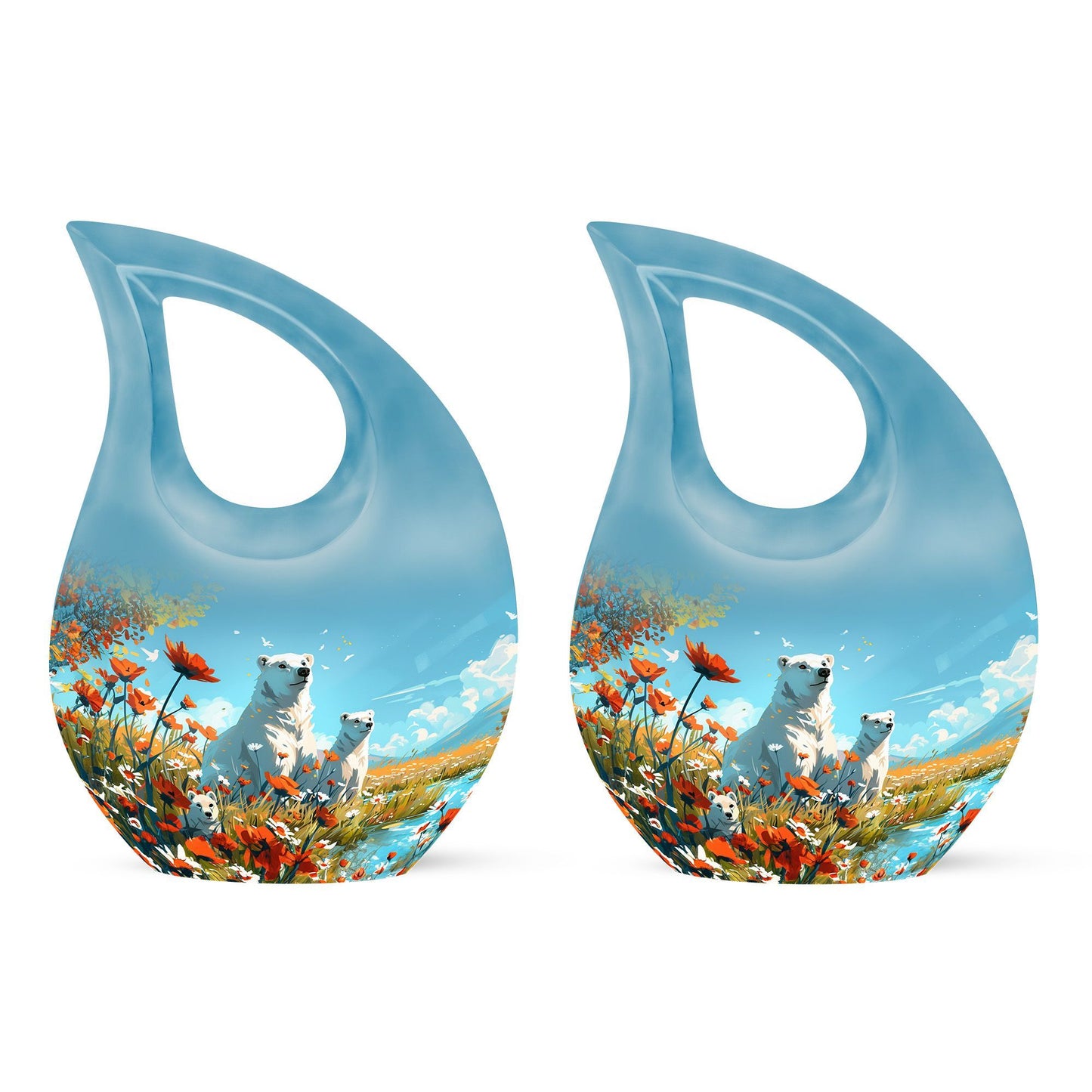 10-inch Polar Bear Urn