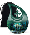 Polar Bear Cremation Urn - 10 Inch Aluminium Cremation Urn For Adult