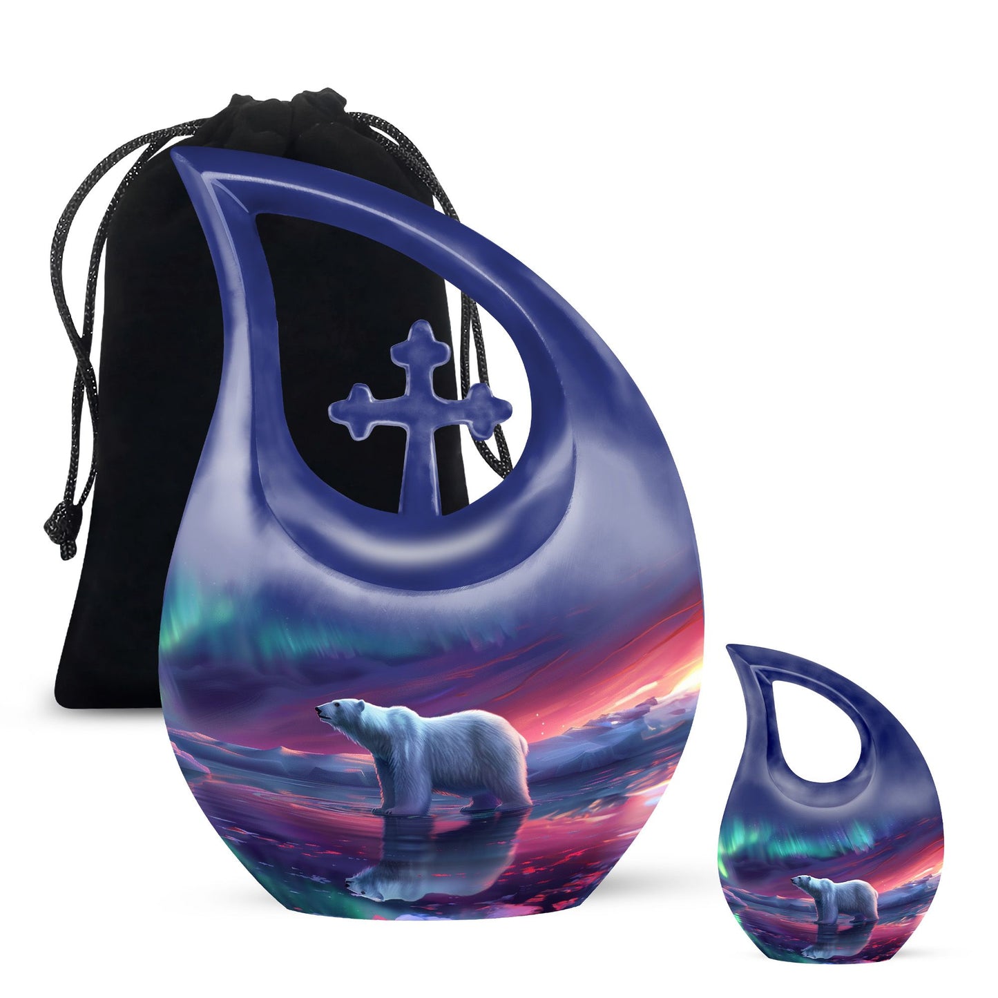 Personalized Bear Cremation Urn for Men and Women - 10-inch, 200 cu in - Yatskia