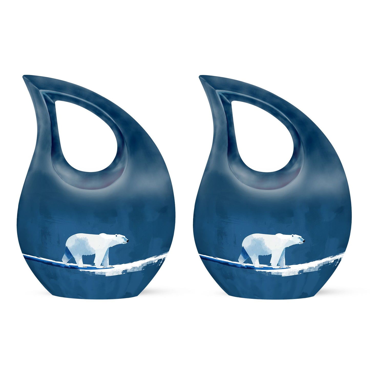 10-inch Polar Bear Memorial Ur
