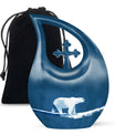 Polar Bear Funeral Urn - Adult Urns For Human Ashes For Male & Female